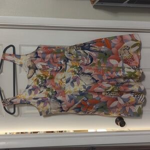 Safari print dress with pockets!